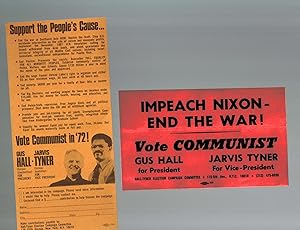Impeach Nixon - End the War ! Vote Communist Bumper Sticker and Support the People's Cause Campai...