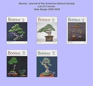 Lot of 5 Bonsai : journal of the American Bonsai Society 2010 - 2015 by American Bonsai Society