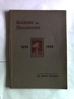 Bild des Verkufers fr Geschichte des Munotvereins 1839-1909. zum Verkauf von Antiquariat Bookfarm