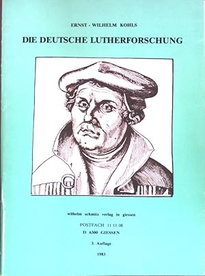 Imagen del vendedor de Die deutsche Lutherforschung; a la venta por books4less (Versandantiquariat Petra Gros GmbH & Co. KG)