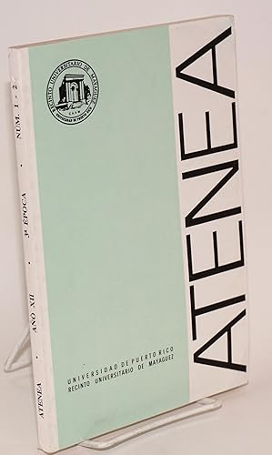 Image du vendeur pour Atenea; Ano XII, 3a Epoca, Numeros 1 y 2. Enero-Diciembre 1992 mis en vente par Bolerium Books Inc.