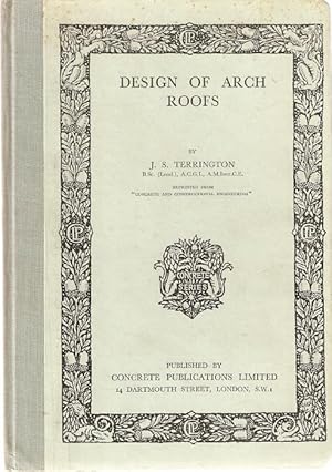 Image du vendeur pour Design of Arch Roofs mis en vente par City Basement Books