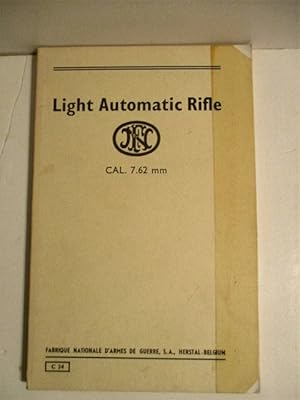 Image du vendeur pour F. N. Light Automatic Rifle. Cal. 7.62. mis en vente par Military Books