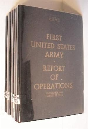 First United States Army Report of Operations. 20 October 1943-1 August 1944. SECRET (Complete 7 ...