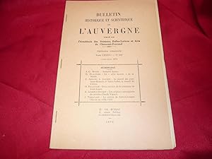 Bulletin Historique Et Scientifique De L'Auvergne Publié Par L'Académie Des Sciences, Belles-Lett...