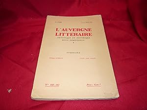 L'Auvergne Littéraire Artistique Et Historique Revue Trimestrielle, 41ème Année, 1er et 2ème Trim...