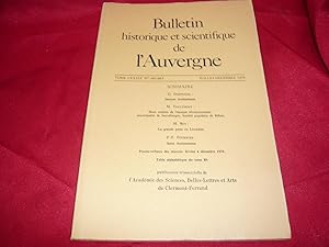 Bulletin Historique Et Scientifique De L'Auvergne Publié Par L'Académie Des Sciences, Belles-Lett...