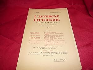 L'Auvergne Littéraire Artistique Et Historique Revue Trimestrielle, 31ème Année, 3ème et 4ème Tri...