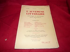 L'Auvergne Littéraire Artistique Et Historique Revue Trimestrielle, 39ème Année, 3ème et 4ème Tri...