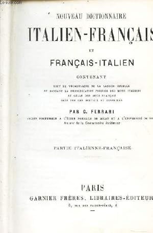 Bild des Verkufers fr NOUVEAU DICTIONNAIRE ITALIEN-FRANCAIS et FRANCAIS-ITALIEN - zum Verkauf von Le-Livre