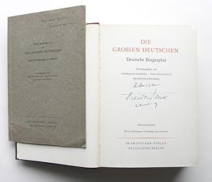 Die Großen Deutschen. Deutsche Biographie. 5 Bände