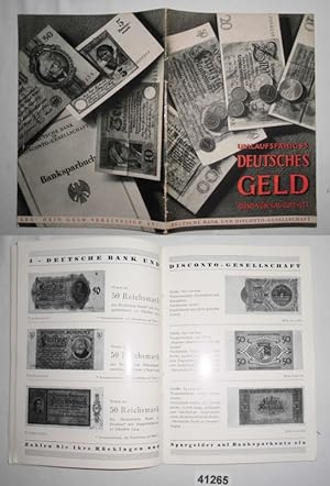 Umlaufsfähiges Deutsches Geld, Stand vom 1. August 1935