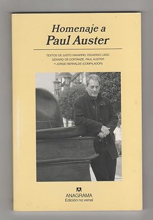 Imagen del vendedor de Homenaje a Paul Auster. a la venta por Librera El Crabo