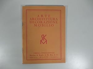 Arte, architettura, decorazione, mobilio. Libreria internazionale Sperling & Kupfer