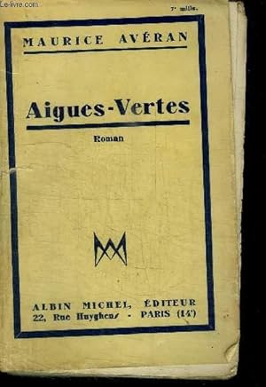 Seller image for AIGUES-VERTES for sale by Le-Livre