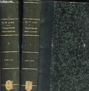 Seller image for PRAELECTIONES JURIS CANONICI - EN 2 VOLUMES (tomes 1 et 2) / PARS PRIMA . / AD METHODUM DECRETALIUM GREGORII IX EXACTAE - QUAS IN SCHOLIS PONTIFICII SEMINARII ROMANI. for sale by Le-Livre