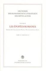 Grundriss der romanischen Literaturen des Mittelalters Bd III: Fascicule 10: Franco-italien et ep...