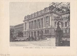 Die Technische Hochschule in Charlottenburg, Holzstich um 1899 nach einer photographischen Aufnah...