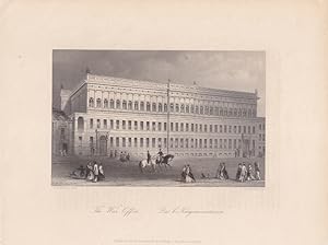 The war office, Das k. Kriegsministerium, Stahlstich um 1850 von W. French nach A.H. Payne, Blatt...