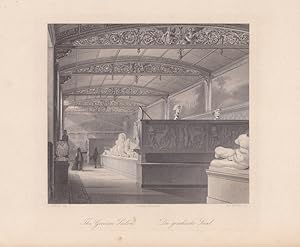 The Grecian Salon, Der Griechische Saal im neuen Museum, Stahlstich um 1850 von A.H. Payne nach L...