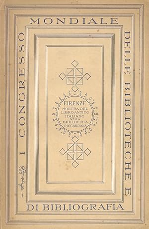 Catalogo della esposizione del libro antico italiano tenuta in Firenze nel giugno 1929.