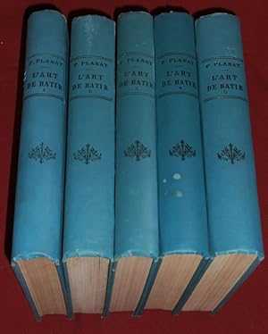 Bild des Verkufers fr L'Art de Btir (5 volumes). zum Verkauf von Librairie Diogne SARL