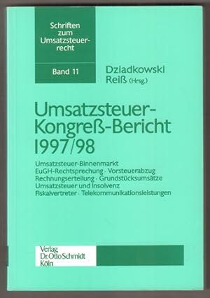 Seller image for Umsatzsteuer-Kongre-Bericht 1997/98. for sale by Antiquariat Neue Kritik