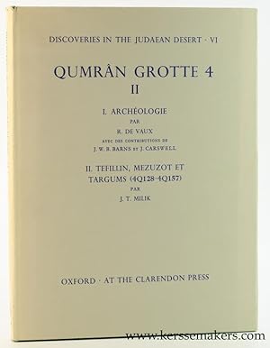 Bild des Verkufers fr Qumrn Grotte 4. II. I. Archeologie. II. Tefillin, Mezuzot et Targums (4Q128-4Q157). zum Verkauf von Emile Kerssemakers ILAB