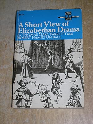 Seller image for A Short View Of Elizabethan Drama for sale by Neo Books
