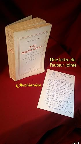 Imagen del vendedor de Avec Marcel Proust : Causeries - Souvenirs sur Cabourg et le Boulevard Hausmann ------------ + 1 Lettre de l'auteur a la venta por Okmhistoire