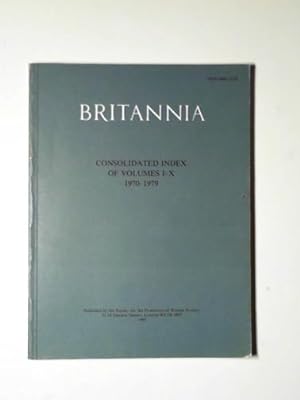Image du vendeur pour Britannia: consolidated index of volumes I-X, 1970-1979 mis en vente par Cotswold Internet Books