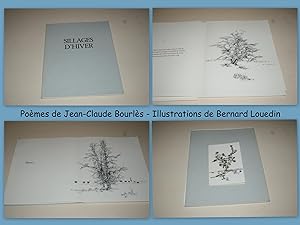 Sillages d'Hiver. Poèmes de Jean-Claude Bourlès. Illustrations de Bernard Louedin.