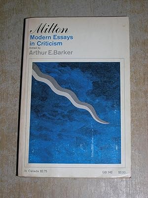 Image du vendeur pour Milton: Modern Essays In Criticism mis en vente par Neo Books