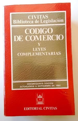 Image du vendeur pour Cdigo de comercio y leyes complementarias mis en vente par Librera Salvalibros Express