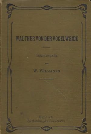 Immagine del venditore per Walther von der Vogelweide. venduto da Versandantiquariat Boller