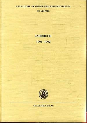 Bild des Verkufers fr Schsische Akademie der Wissenschaften zu Leipzig: Jahrbuch 1991 - 1992. zum Verkauf von Fundus-Online GbR Borkert Schwarz Zerfa