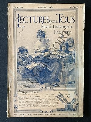 LECTURES POUR TOUS-SEPTIEME ANNEE-N°7-AVRIL 1905