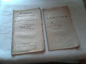 Bild des Verkufers fr 2 Frhe Drucke : Requiem ( Text 12 pp ) Samson ( Text 15 pp ) zum Verkauf von Versandhandel Rosemarie Wassmann