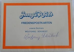 Junge Welt - Friedenspostkarten unseres Zeichners Wolfgang Schubert.