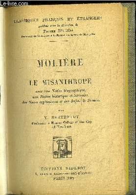 LE MISANTHROPE / COLLECTION CLASSIQUES FRANCAIS ET ETRANGERS by MOLIERE ...