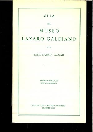 Imagen del vendedor de GUIA DEL MUSEO LAZARO GALDIANO a la venta por Papel y Letras