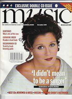 Image du vendeur pour BBC Music Magazine November 1994 Volume 3, Number 3 mis en vente par Ray Dertz