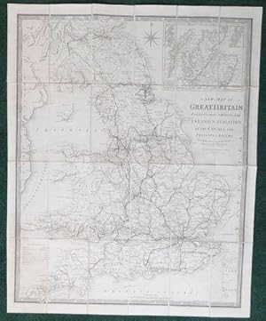 Image du vendeur pour A New Map of Great Britain; Particularly Shewing the Inland Navigation, by the Canals, and Principal Rivers. mis en vente par Madoc Books (ABA-ILAB)