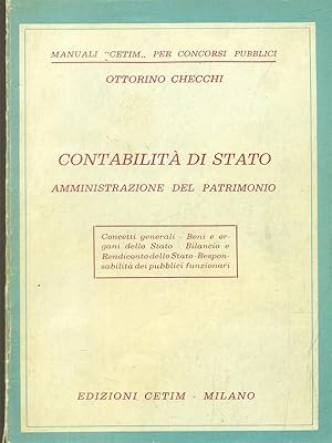 Bild des Verkufers fr contabilita' di stato amministrazione del patrimonio zum Verkauf von Librodifaccia