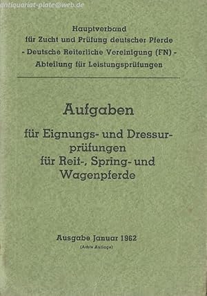 Hauptverband für Zucht und Prüfung deutscher Pferde. Deutsche Reiterliche Vereinigung (FN). Abtei...