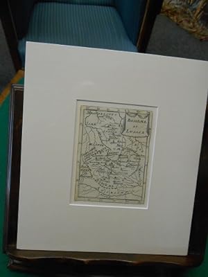Boheme et Lusace. [Böhmen und die Lausitz] Original-Kupferstichkarte aus dem Jahre 1684 mit Flüss...