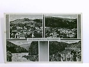 Mehrbild-AK Bad Blankenburg und Schwarzatal; 4 versch. Ansichten; gelaufen 1960