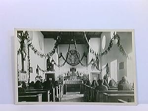 AK Traunstein, Innenraum der Kirche, Gottesdienst, Besucher, Weihnachten?; gelaufen 1939