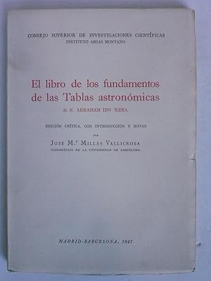 EL LIBRO DE LOS FUNDAMENTOS DE LAS TABLAS ASTRONÓMICAS.