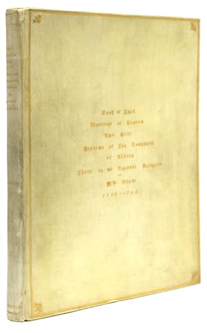 Seller image for The Book of Thel [bound with:] The Marriage of Heaven and Hell [and:] Visions of the Daughters of Albion [and:] There Is No Natural Religion [and:] All Religions Are One. Hand-colored facsimiles by William Muir for sale by James Cummins Bookseller, ABAA